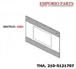 Κρύσταλλο εξωτερικό καφέ χρώμα, πόρτας φούρνου κουζίνας SIEMENS, PITSOS, BOSCH, 00479121